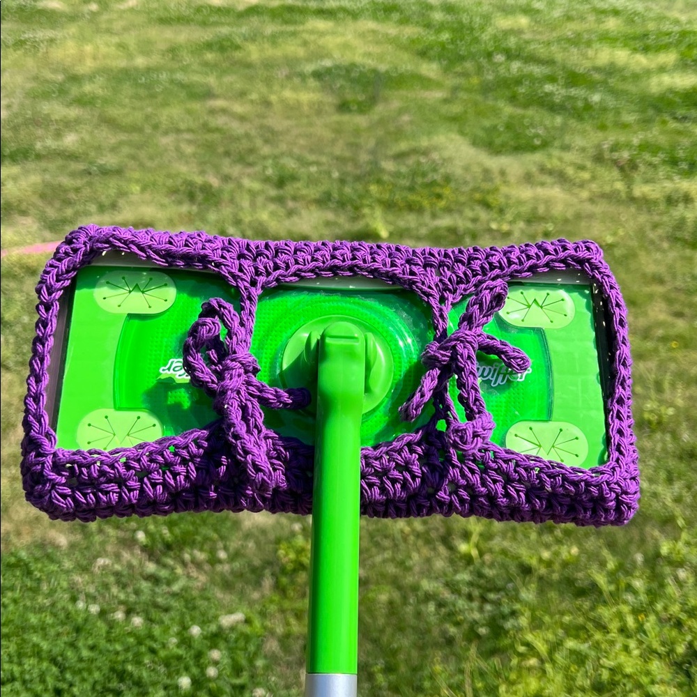 Set of 2 Cotton Crochet Reusable Swiffer Pads Handmade - Picture 9 of 9